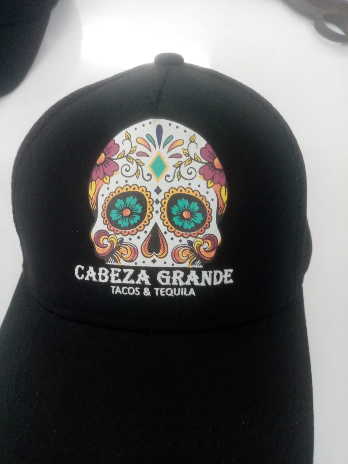 Branded beanie close-up with custom embroidery